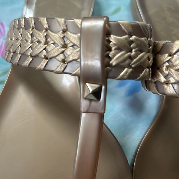 Jack Rogers T-Strap Woven Flip Flop Sandals - Picture 2 of 7